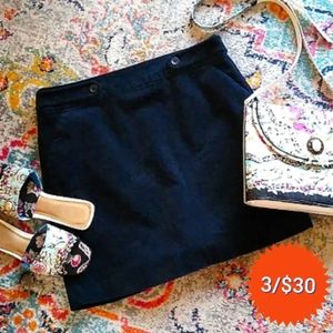 BANANA REPUBLIC corduroy navy miniskirt